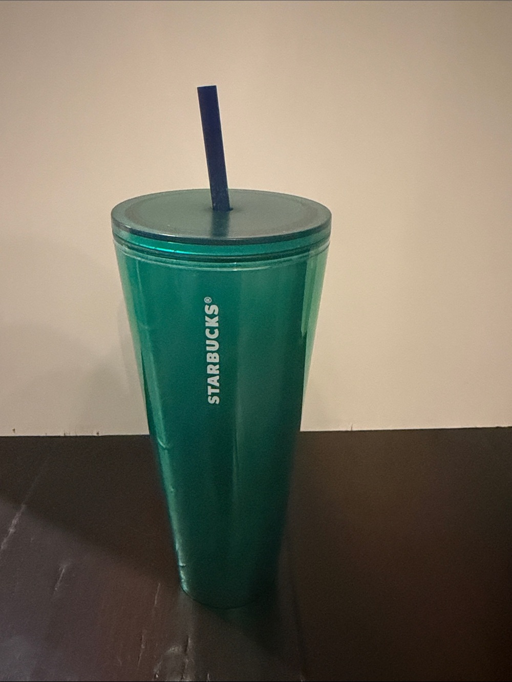 Starbucks Teal-Green Tall Reusable Cup with Straw 24oz